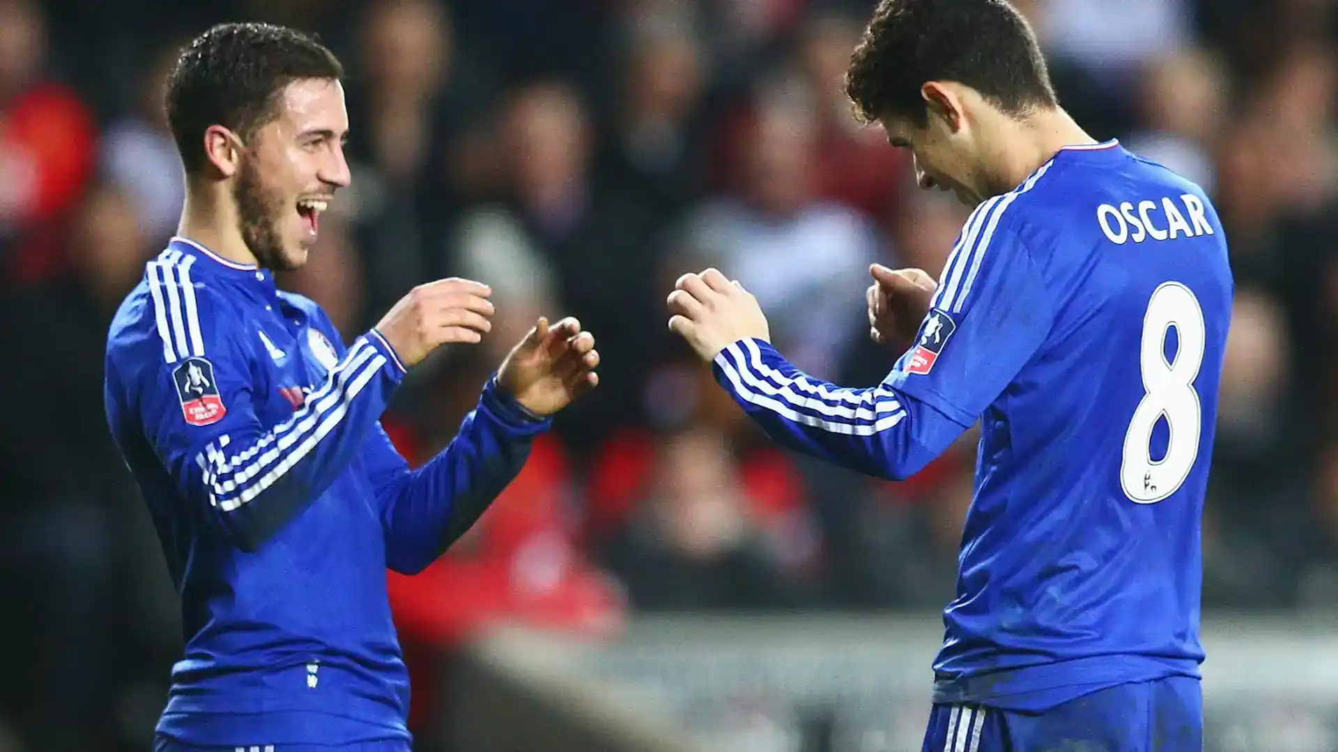 eden hazard and Oscar chelsea